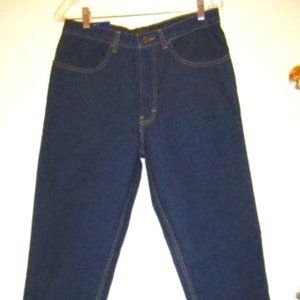 True Vintage New Old Stock Dark Blue Cotton Denim Jeans Pants